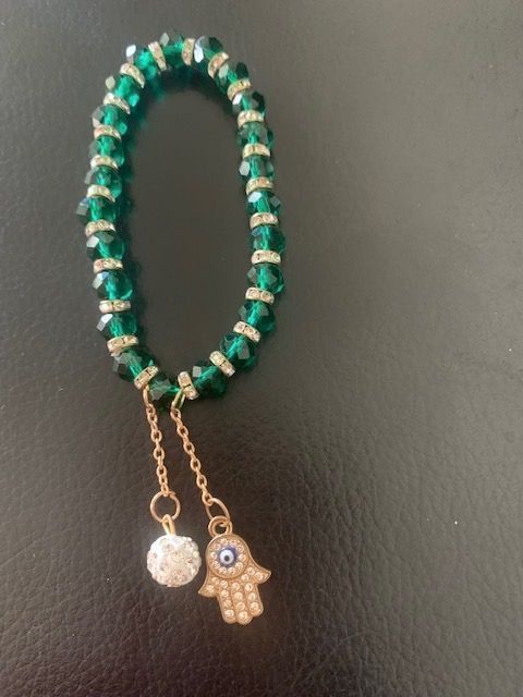 Bracciali & Braccialetti: Elegantes, grünes Armband / Glücksbringer – Nuovo e nell'imballaggio originale da Beromünster venduto da msklef 4