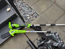 Greenworks Akku Hochentaster mit Kettensäge