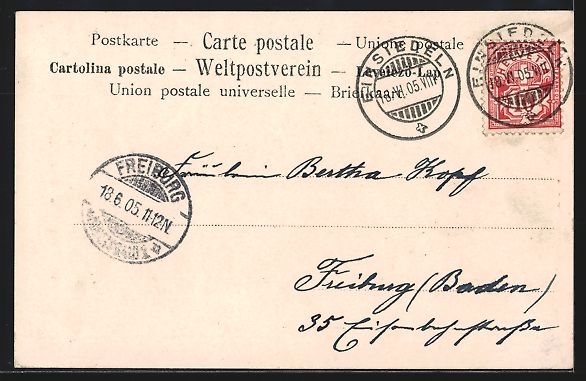 Ansichtskarten: Maria Einsiedeln, Stift mit goldenen Fen – Gebraucht aus Berlin von bartko-reher 1