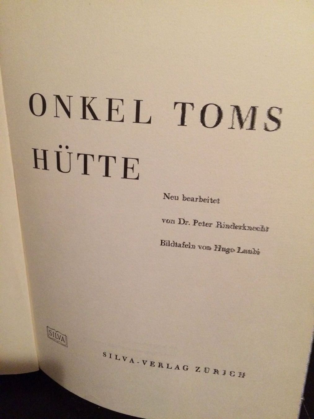 Bücher: Onkel Toms Hütte – Gebraucht aus Uster von jelk