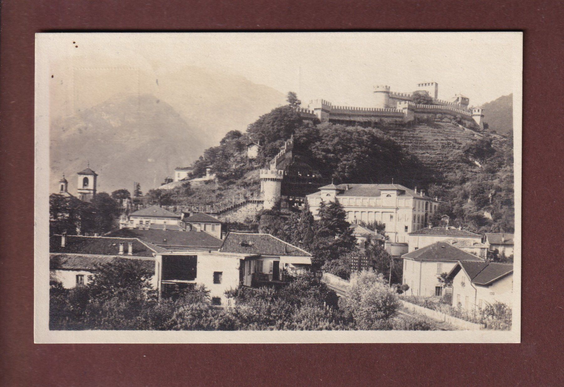 Cartoline postali: BELLINZONA - Instituto St. Maria - 1923 – Usato da Pully venduto da nicecards