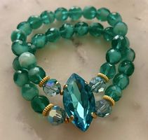 Bracelets doubles en cristaux