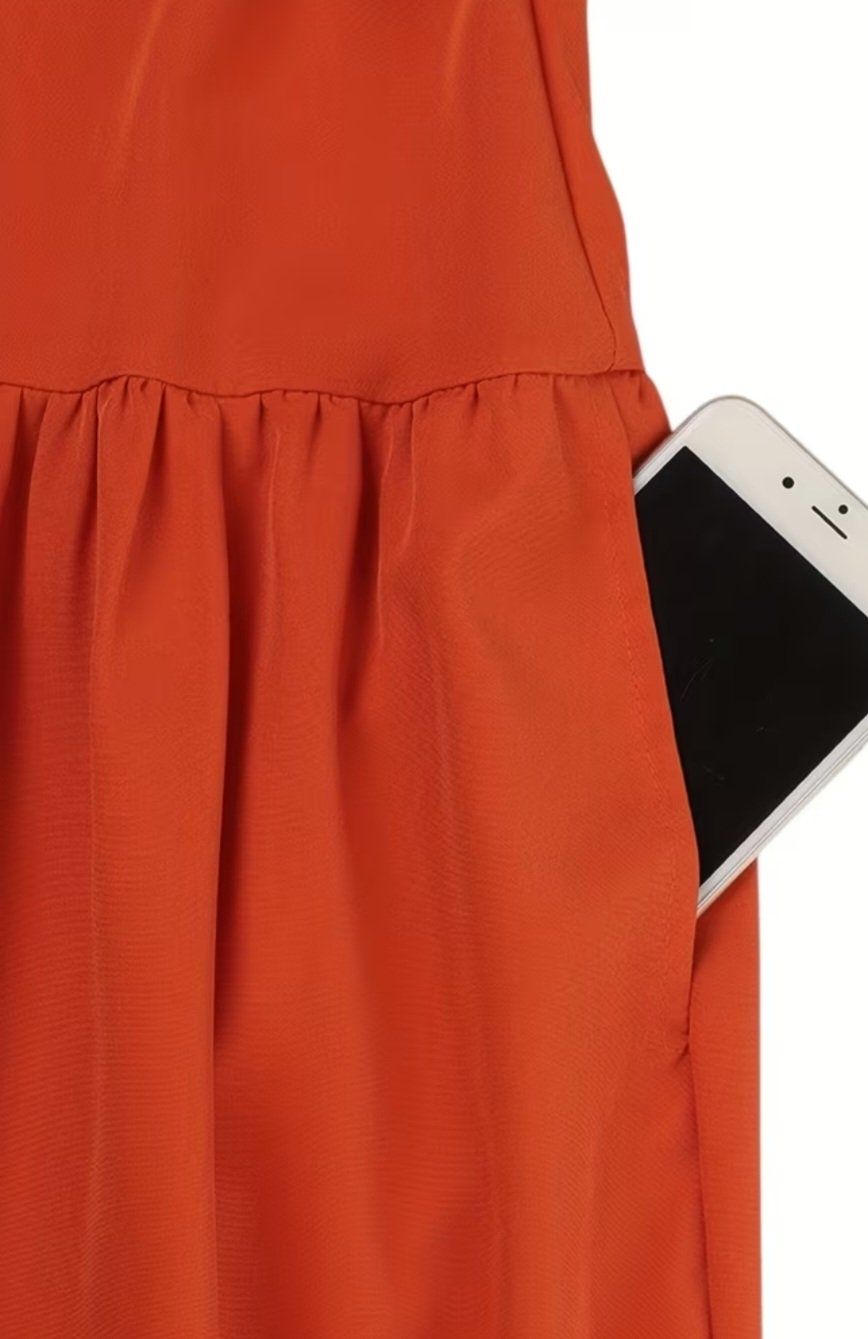 Vestiti: MaxiKleid orange Grösse 2XL V-Ausschnitt gestuft – Nuovo e nell'imballaggio originale da Hittnau venduto da Gamoe 5