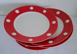 4 Speiseteller - Kahla-Porzellan ca. 1960