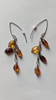 Silver 925 earrings with amber