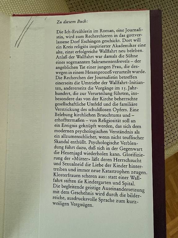Libri: Buch "Die Wallfahrt" von Rosemarie Keller – Usato da Wallisellen venduto da Versiva4 2