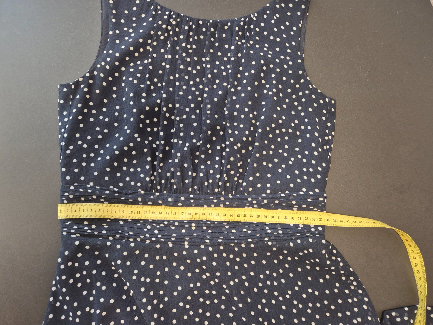 Esprit Vestiti: Esprit Kleid, Gr. 34, blau gepunktet – Usato da Oberrohrdorf venduto da ma-vie 3