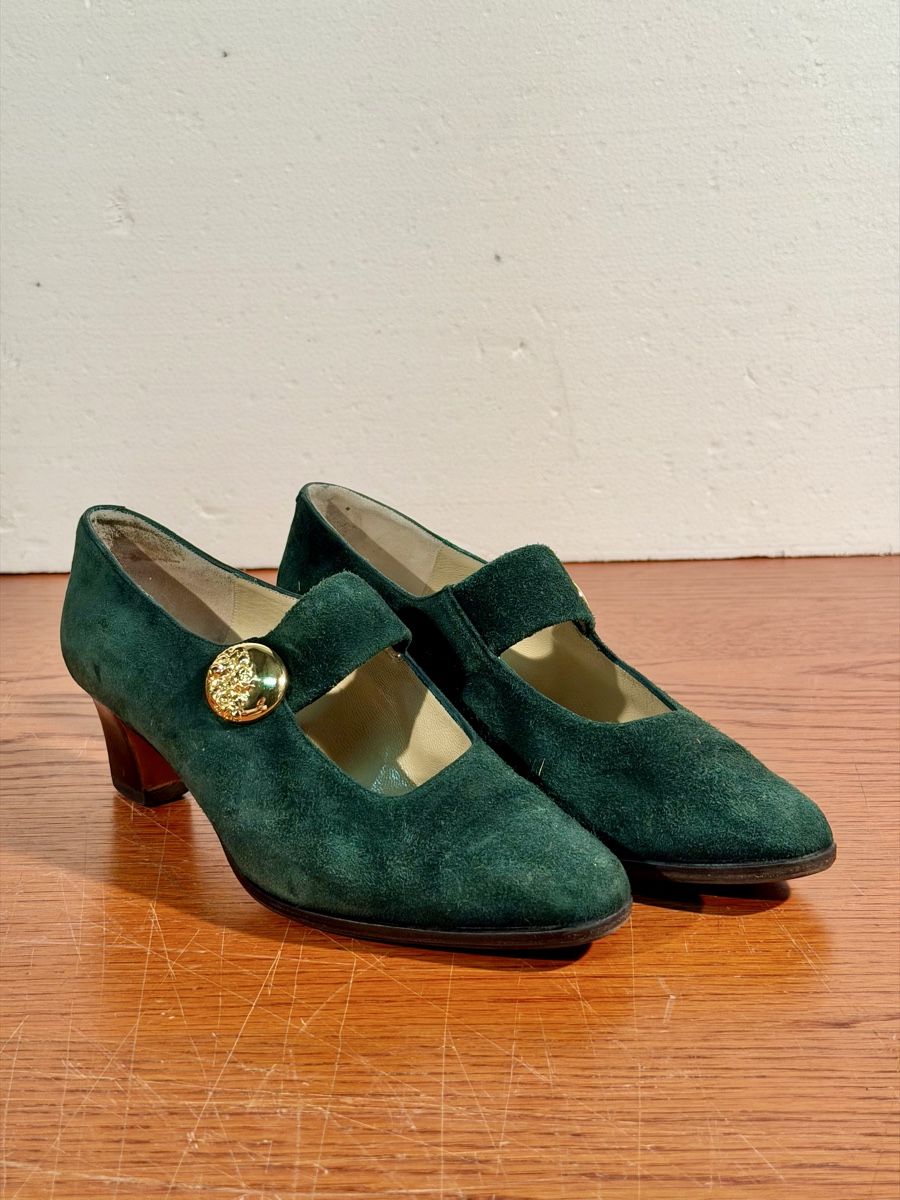 Bally Scarpe da donna: Chic Dark Green Suede Bally Pumps  – Usato da Lausanne venduto da vas_cdb2 5