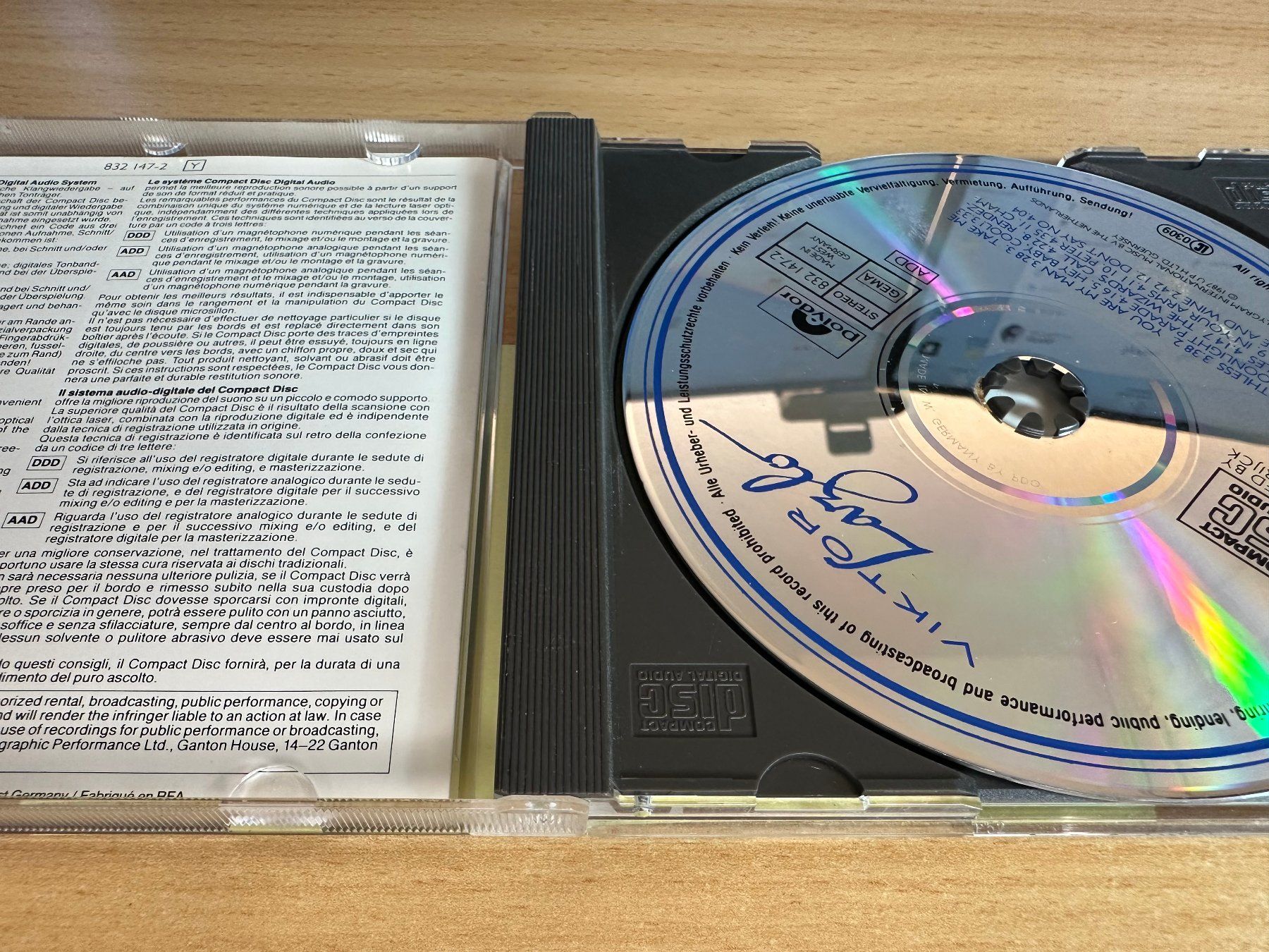 CD: Viktor Lazlo – Viktor Lazlo – Usato da Rikon im Tösstal venduto da Alpenmutz 2