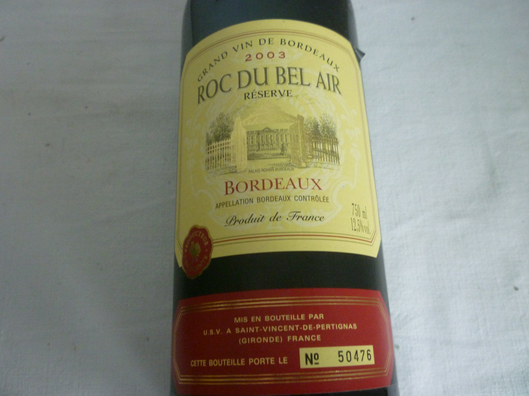Vino: Roc Du Bel Air Reserve 2003 – Usato da Langnau am Albis venduto da Molosser 1