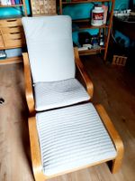 IKEA Sessel Poäng mit Hocker