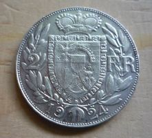 2 Franken Fürstentum Liechtenst. 1914, stgl/Kat. CHF 320.--