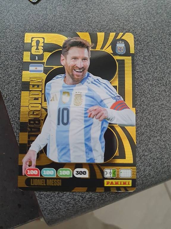 Panini Sammelbilder & Trading cards: Messi Golden Card – Gebraucht aus Stetten AG von Nadineklaus81