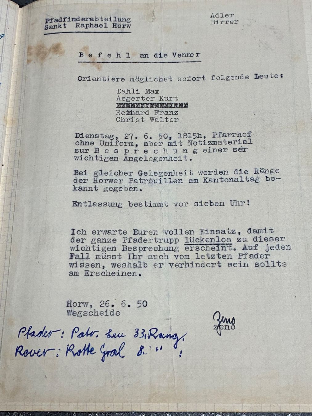 Libri: Pfadfinder Patrouillen Heft 1948 – Usato da Horw venduto da adler65 7