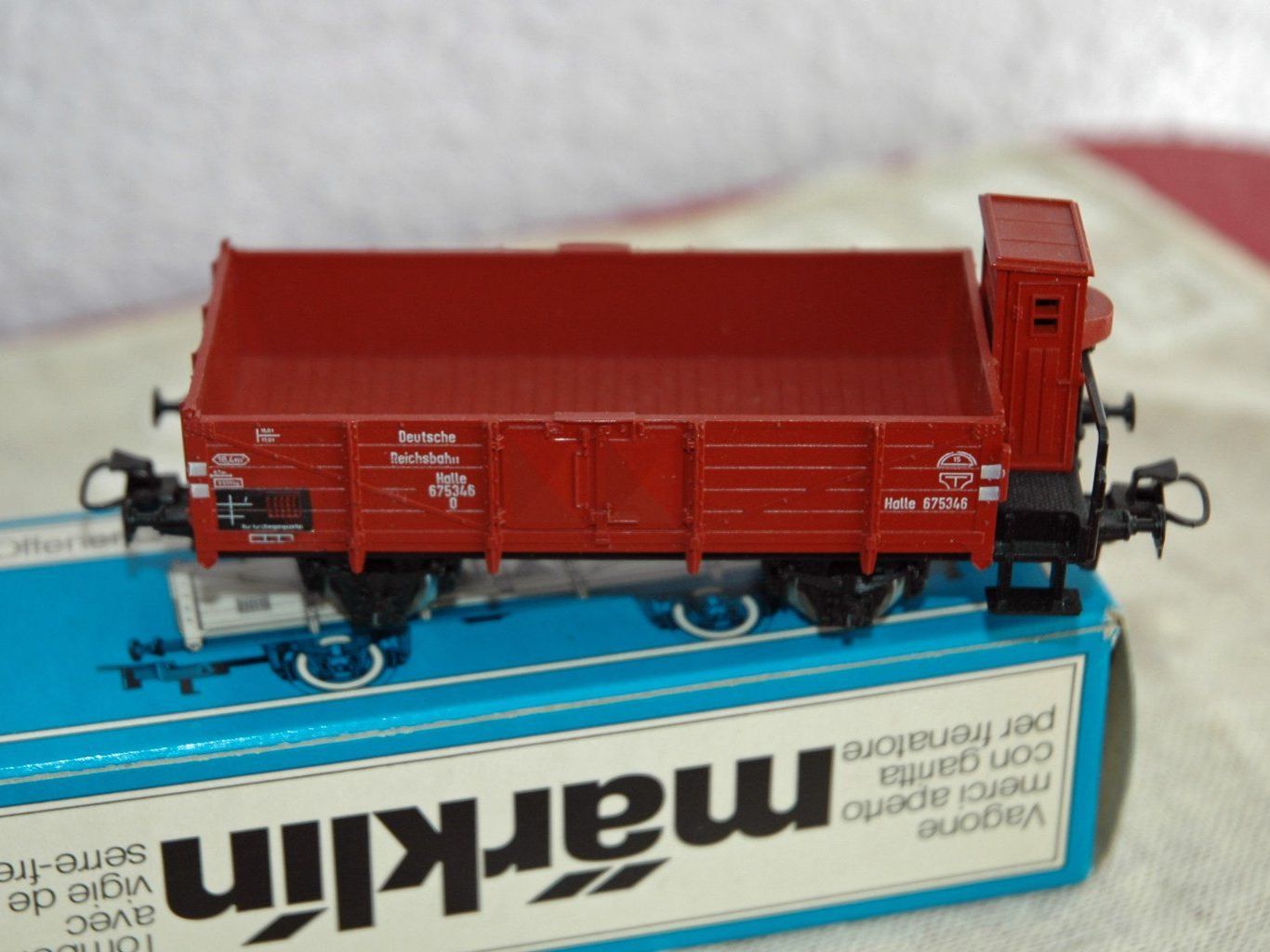 Märklin 4696 Offener Güterwagen mit Bremserhaus / H0 (Neu und ...