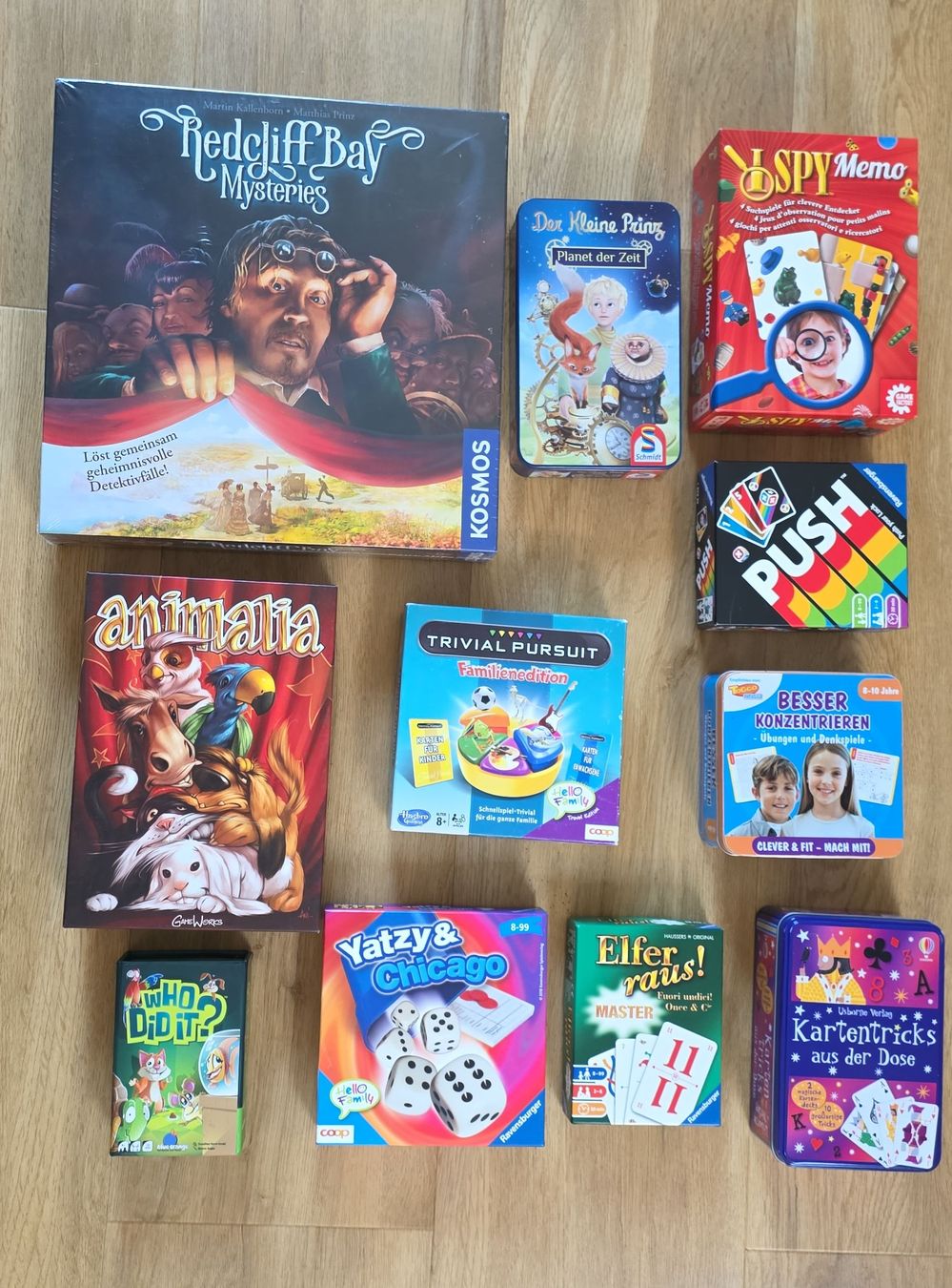 Spiele: Konvolut Spiele Brettspiele Kartenspiele – Neu (gemäss Beschreibung) aus Niederwil SO von anfranz