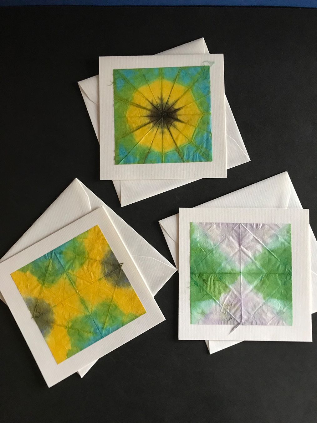 Karten: Karten Papeterie-Set Blankokarten Batik-Technik handgemacht – Neu (gemäss Beschreibung) aus Däniken SO von allerlei54 2