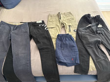 Lot de Pantalons Homme (Taille S, 44, 46) Grandes Marques 
