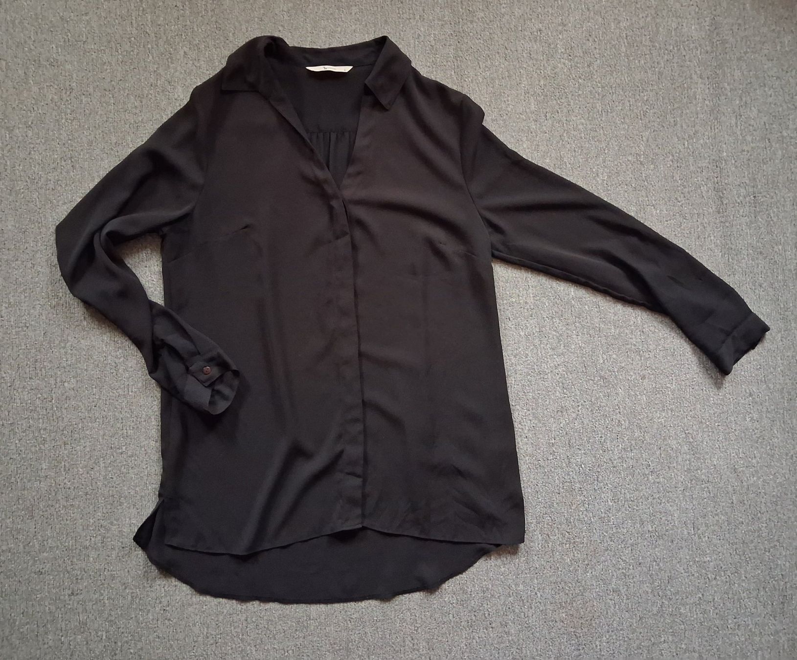 Blusen: Damen Bluse schwarz langarm leicht transparent – Neu (gemäss Beschreibung) aus Wald ZH von e8e 9