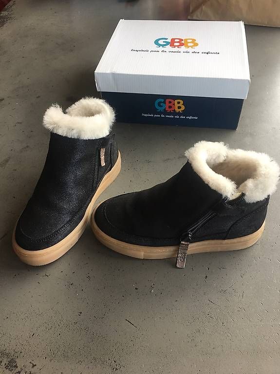 Chaussures garçon: Chaussures fourrées cuir GBB 29 – D'occasion à maules par sadso