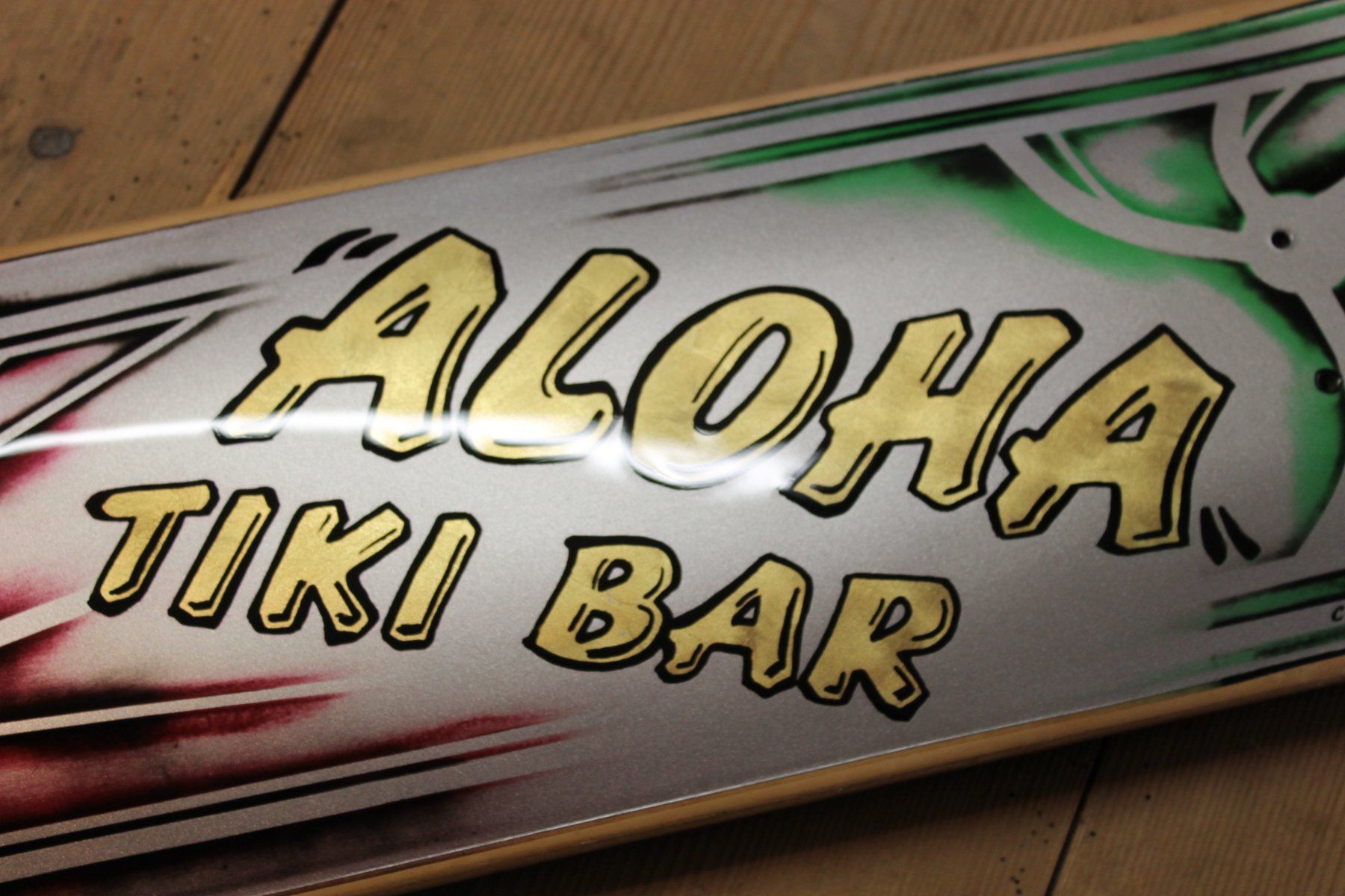 Skateboards: ALOHA TIKI Skateboard  Deck, Unikat, Handmade – Usato da Willisau venduto da Pzm81 2