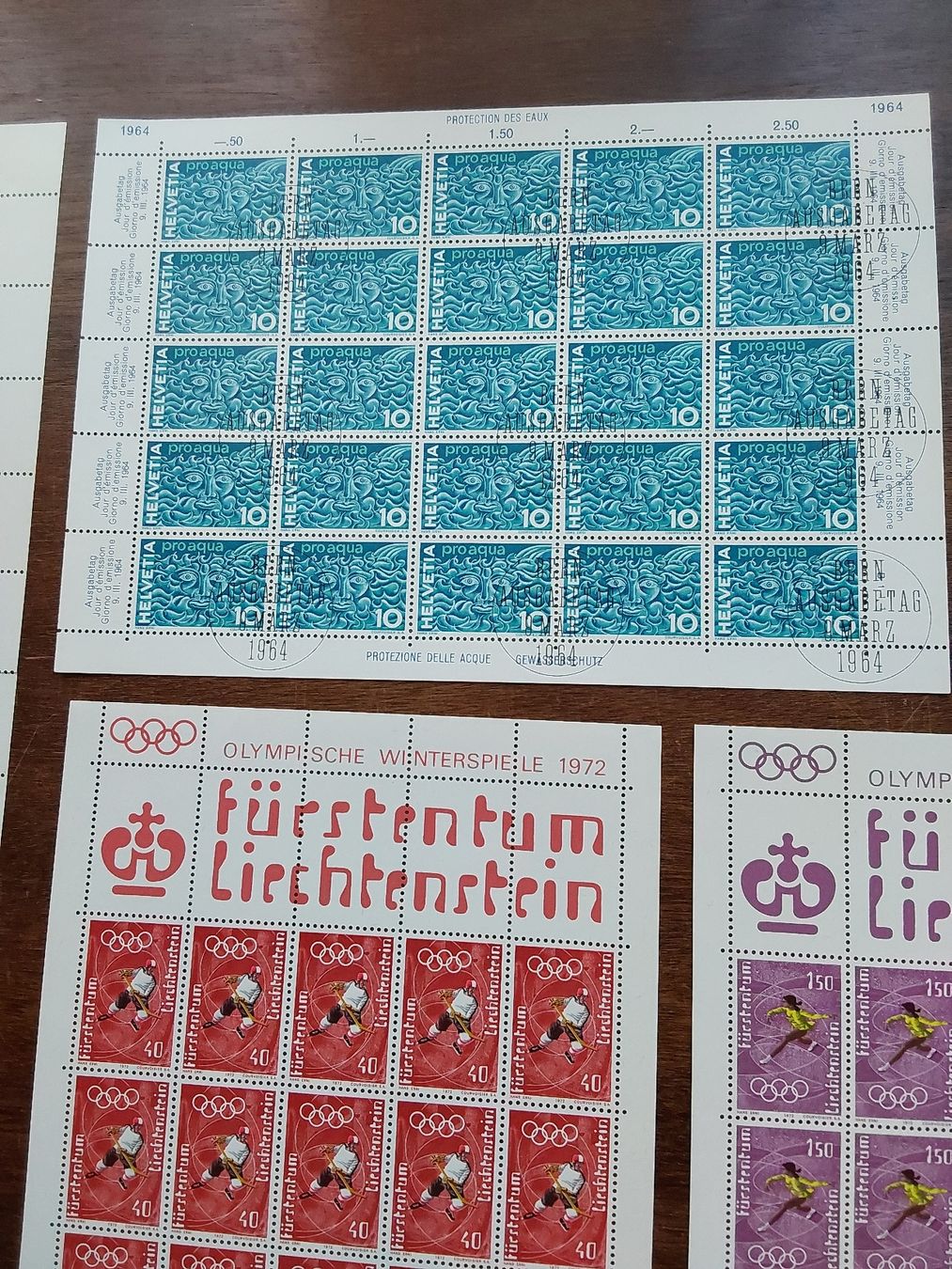 Tutti i francobolli: Erni Hans Briefmarkenbogen 7x zusammen  – Usato da Steinach venduto da Chilli1957 3