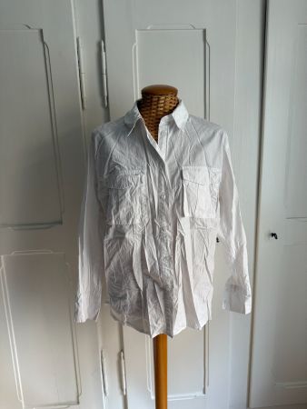 NA-KD - Bluse weiss oversized 34