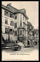 Solothurn, Gerechtigkeitsbrunnen mit Caf