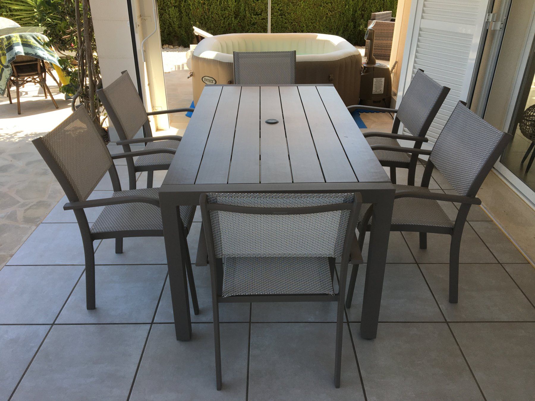 Set di tavolo e panche: Gartentisch Kombination – Nuovo (secondo la descrizione) da Siebnen venduto da moparperform