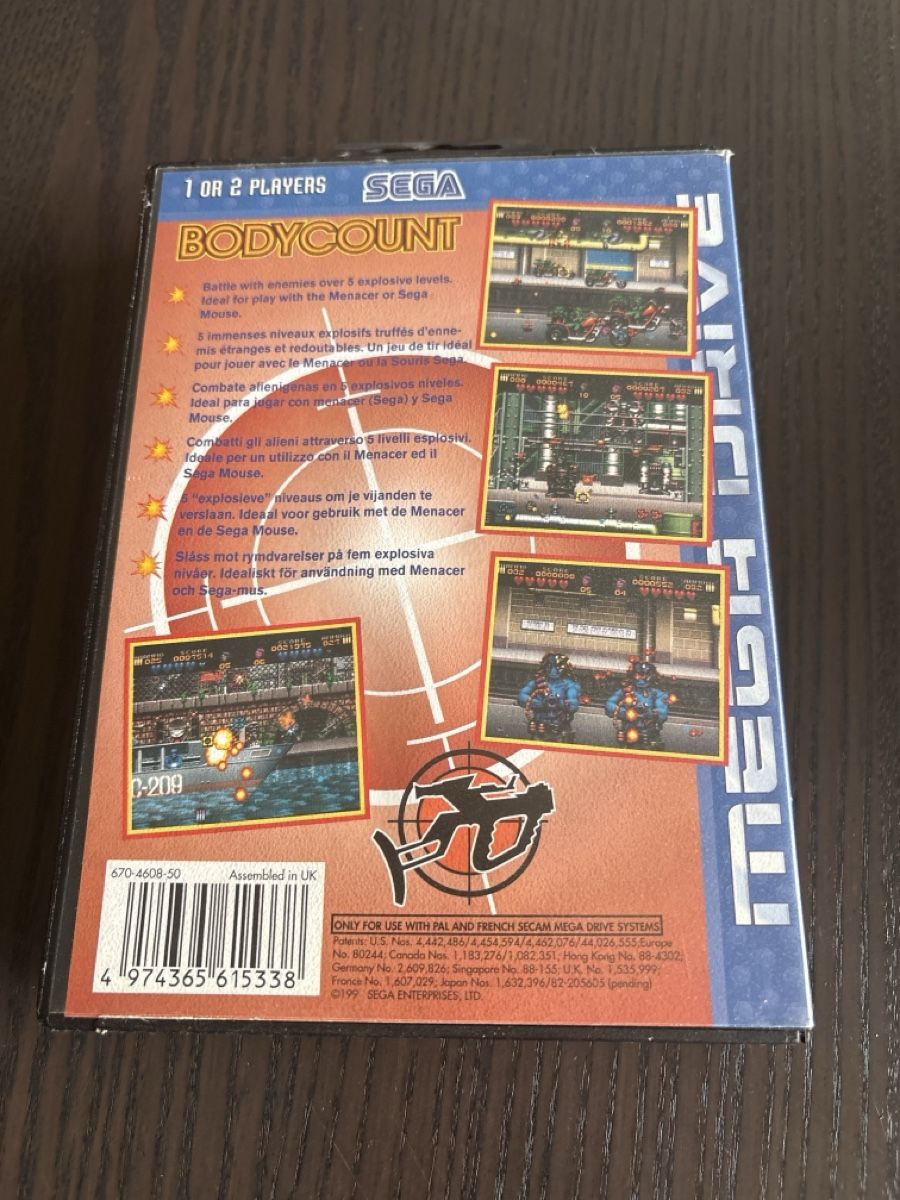 Sega Giochi: Jeu Retro Bodycount Sega Megadrive – Usato da Meyrin venduto da did_bqr5 1