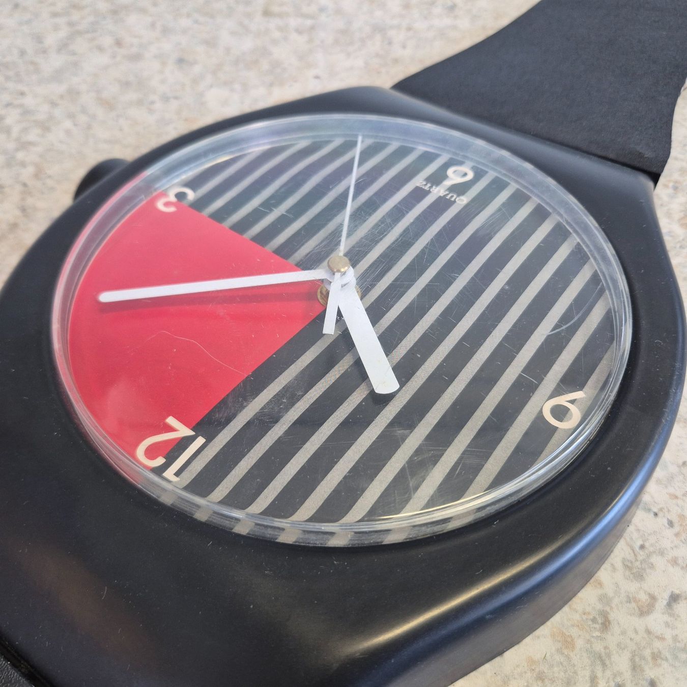 Orologi: 80s Maxi Wall Clock Quartz Uhr Wanduhr – Usato da Nottwil venduto da Wondewa-Shop 7