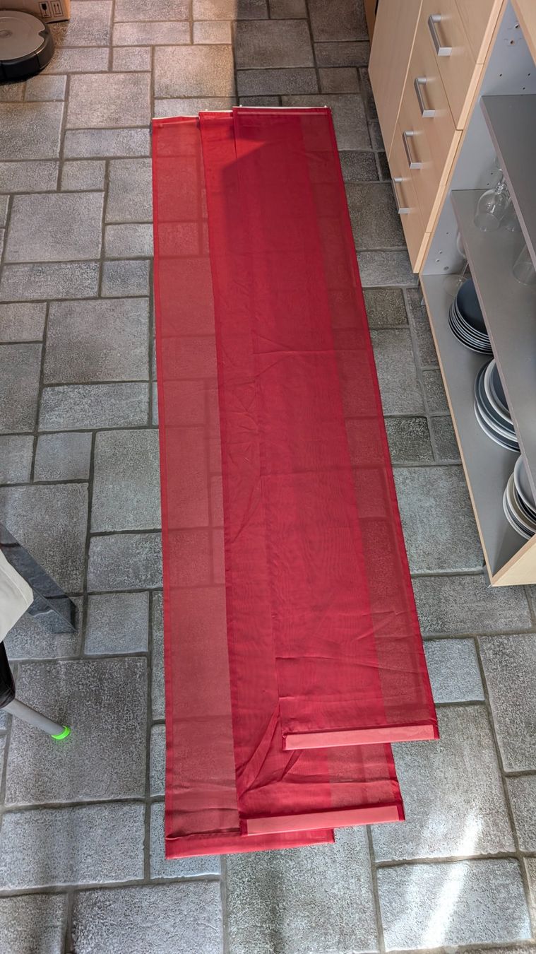 Tende: Rote transparente Vorhänge – Usato da Frauenfeld venduto da bea_h8z8