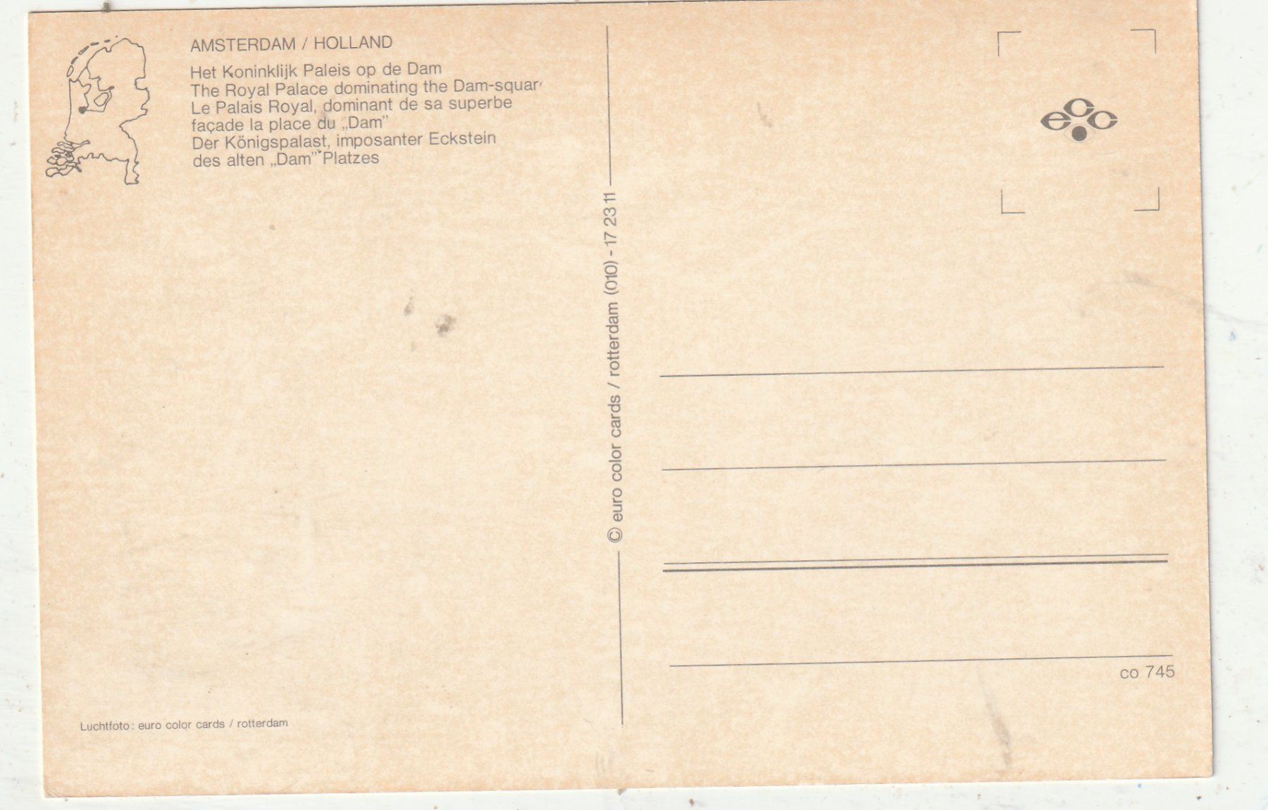 Cartoline postali: Amsterdam – Usato da Lumbrein venduto da made02 1