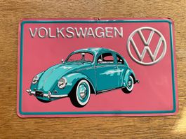 Emailleschild Alu VW Volkswagen