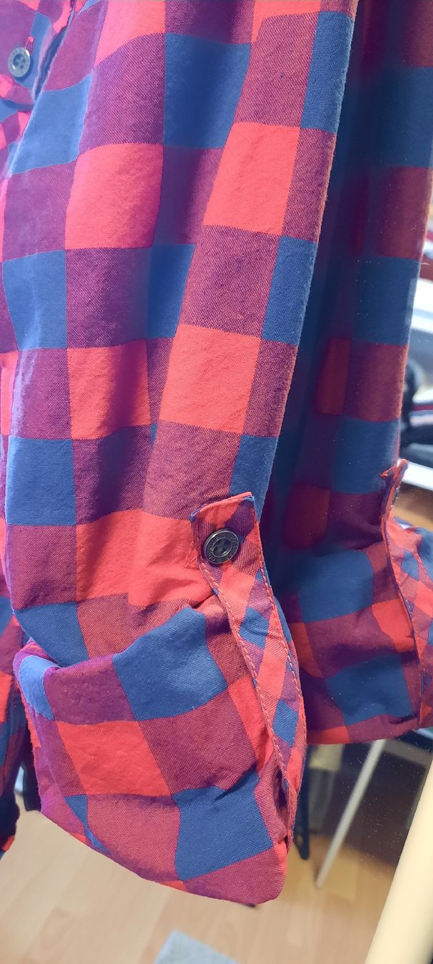 Blusen: Engelbert Strauss Hemd  Rot/Blau, Top Zustand – Gebraucht aus Oltingen von Rige2 4
