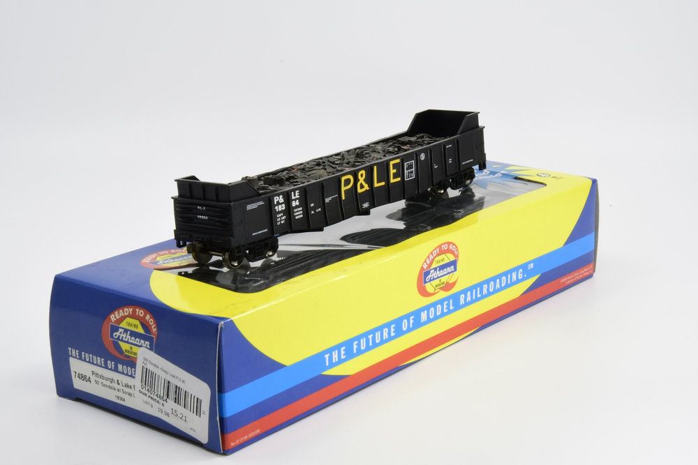Wagon Pennsylvania Die-Cast Gondola w/Scrap Load 3 Rails echelle O K