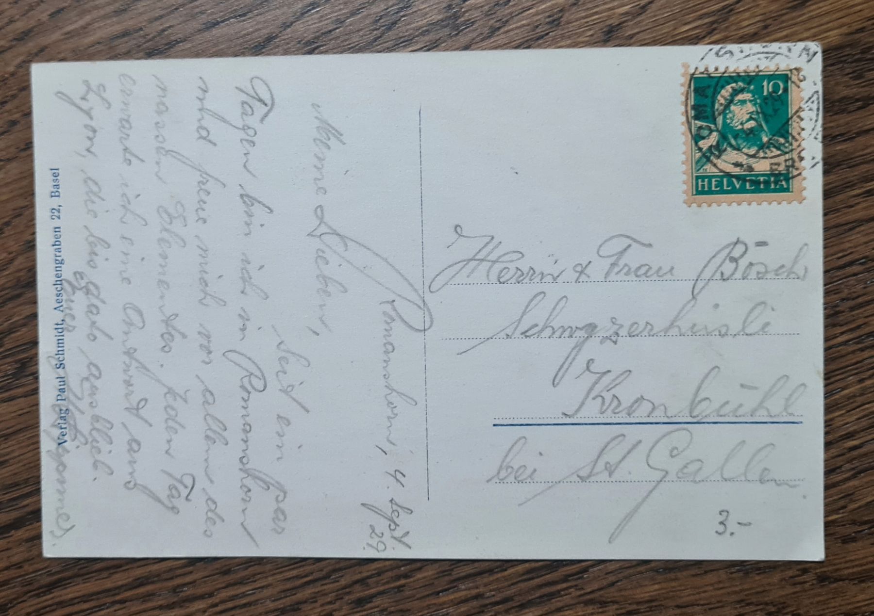 Cartoline postali: Romanshorn 1929 – Usato da Ebikon venduto da Donar50 1
