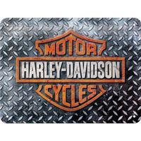 Blechschild-HARLEY-DAVIDSON-DIAMOND PLAT