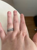 Lot de 2 bagues fines empilables / Aiguillettes en argent