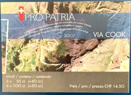 2007  Pro Patria Markenheftchen Via Jacobi - Via Cook -  ET
