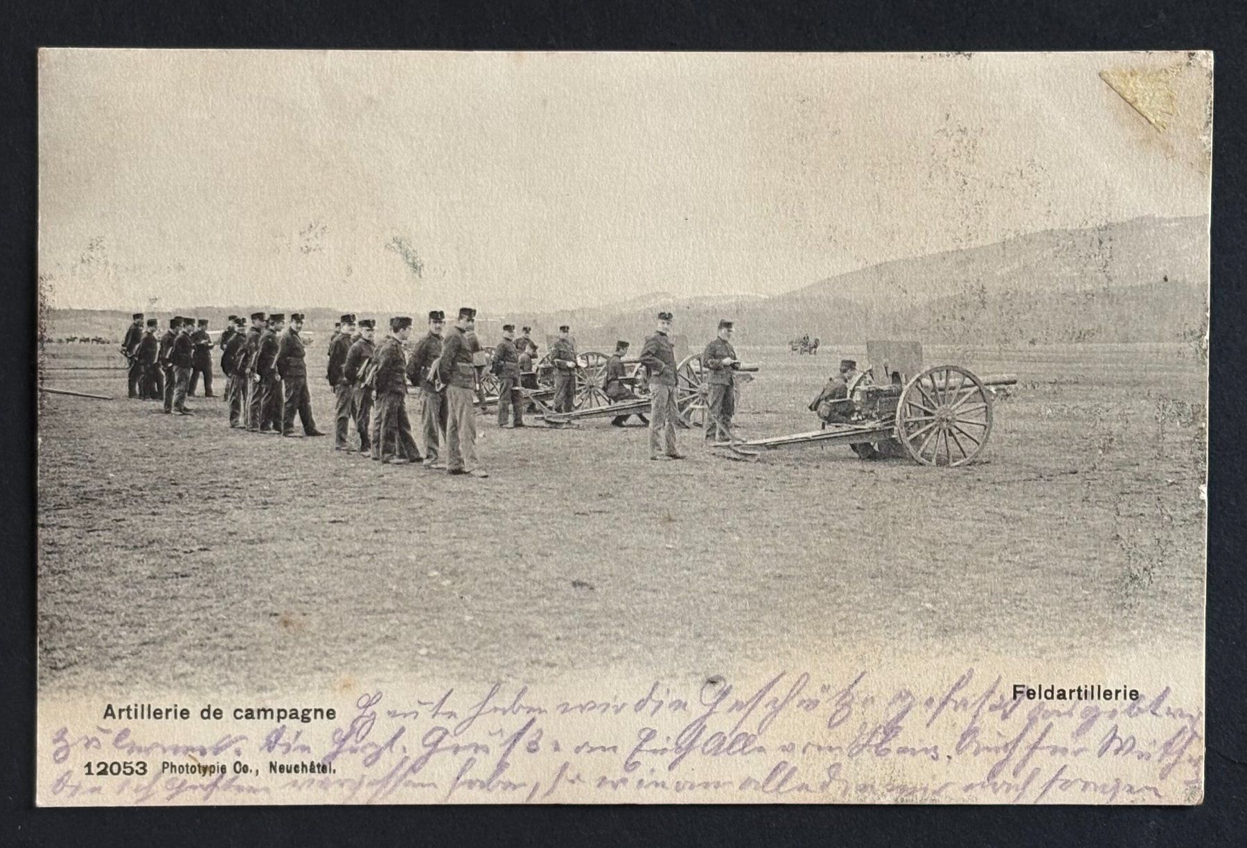 Cartoline postali: SCHWEIZER ARMEE FELDARTILLERIE 1907 – Usato da Ostermundigen venduto da Wyatt-Earp