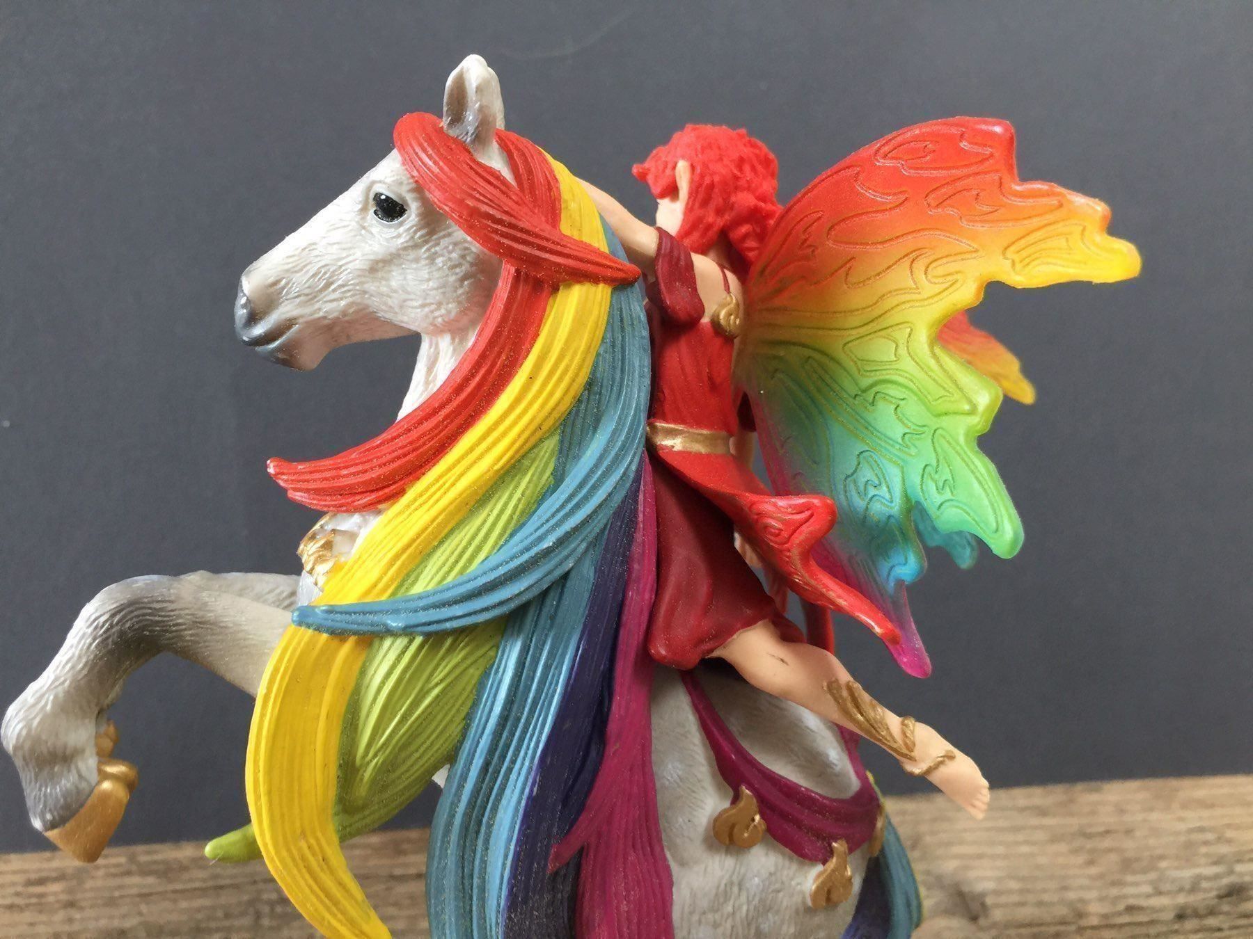 Schleich Statuette: Schleich Amisi Regenbogenelfe Bayala Regenbogen steigend – Usato da Ennetbaden venduto da mapa05 3