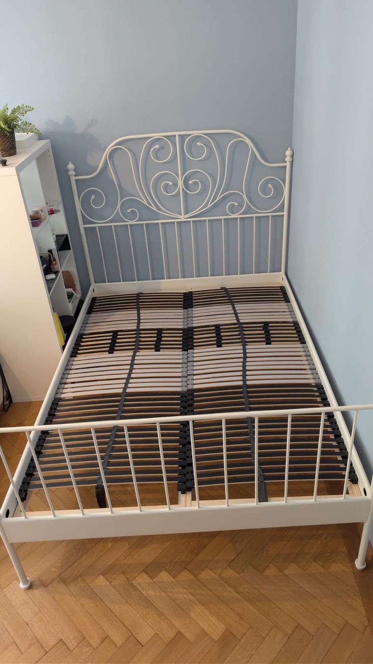 Ikea Lits: 140x200 weisses Ikea Bett – D'occasion à Zürich par ReaEggli