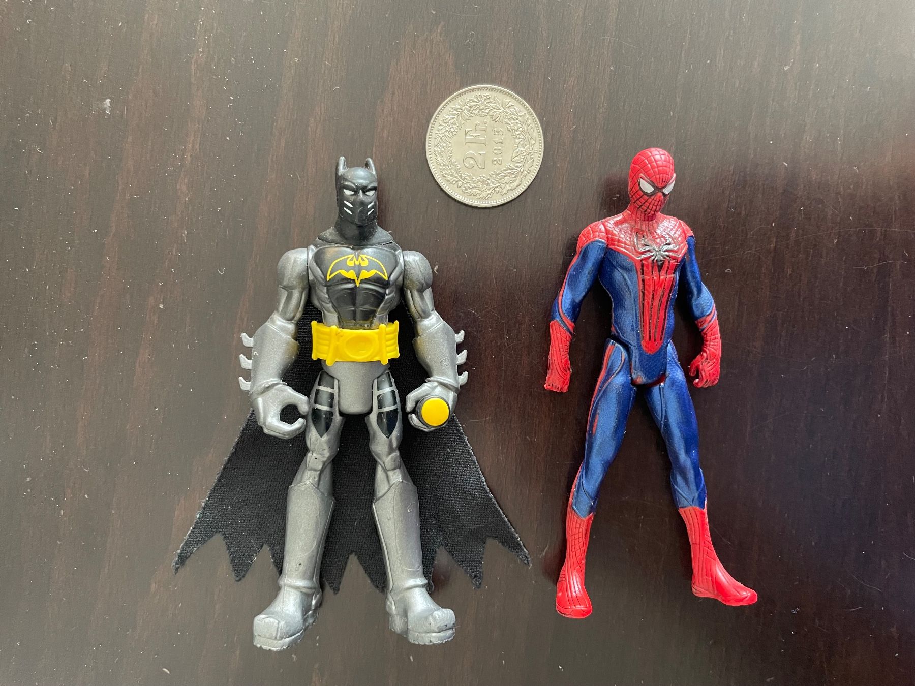 Marvel Statuette: Actionfiguren Batman & Spiderman - Marvel Mattel – Usato da CHAM venduto da AKIS1992 3