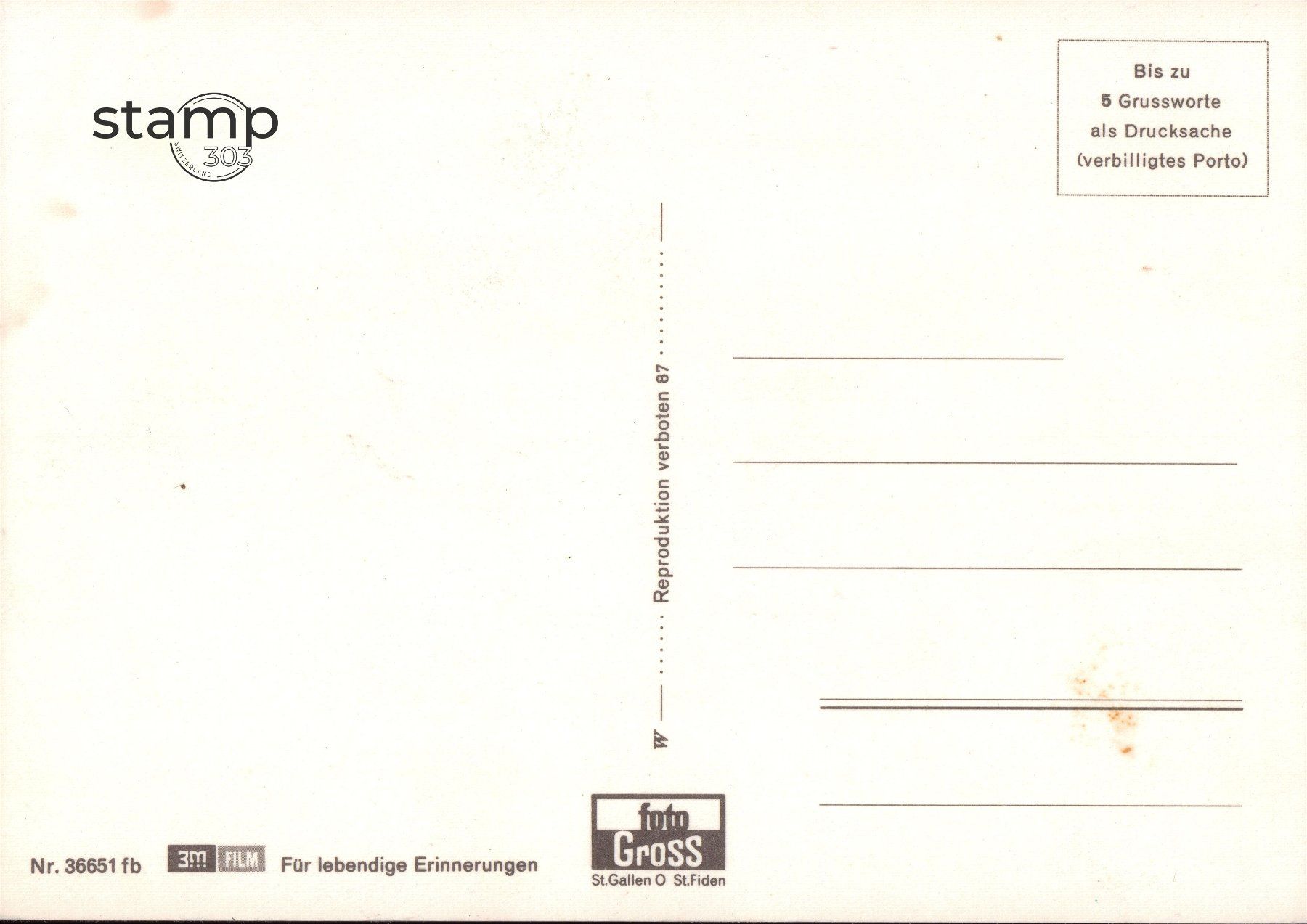 Ansichtskarten: AK Degersheim - Fuchsacker _ Wintersportplatz – Gebraucht aus Eggersriet von stamp303 1