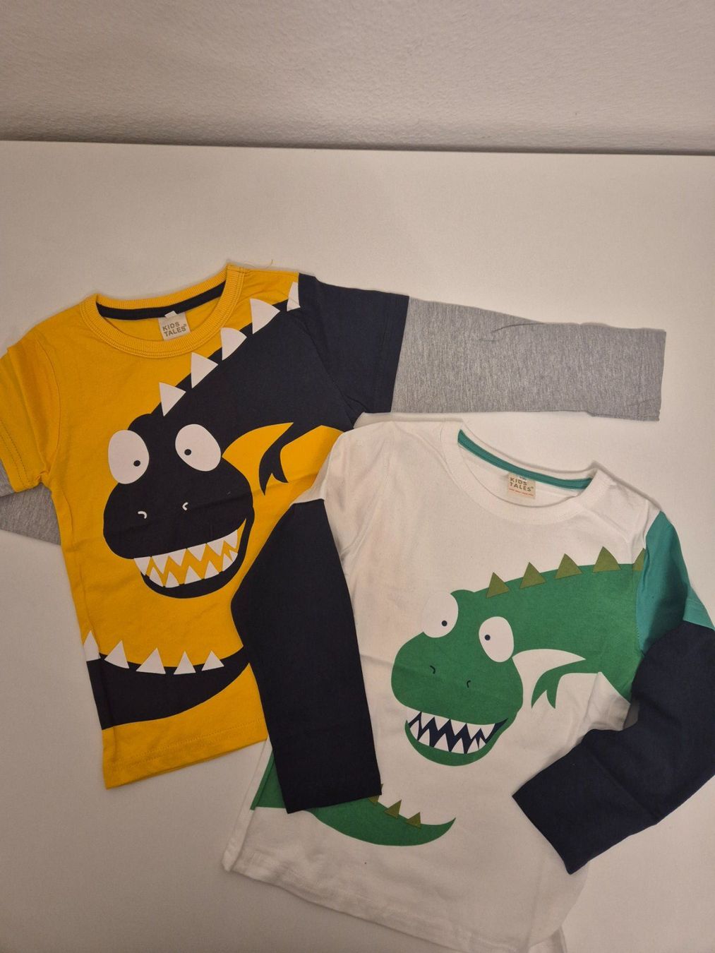 Maglioni & Felpe: 2 Langarmshirts Dinosaurier, Gr. 100 – Nuovo (secondo la descrizione) da Niederhasli venduto da mybluefish