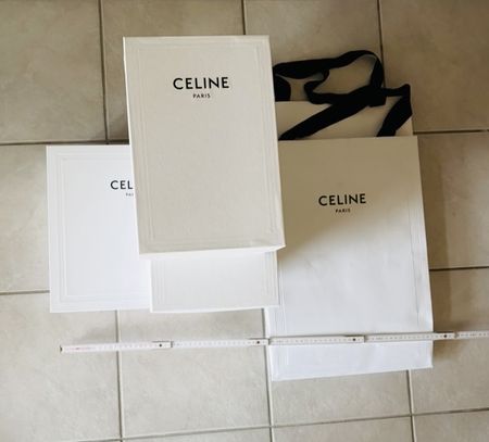 3 CELINE Schachteln und 2  Papier Taschen