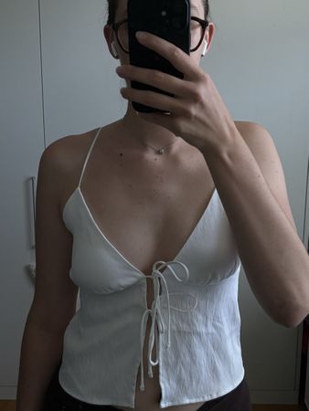 Weisses Elegantes Top