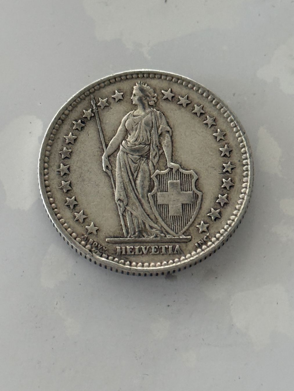 Tutti le monete: 2 Franken 1937  Rar – Usato da Wallisellen venduto da SWISS_SILVER1