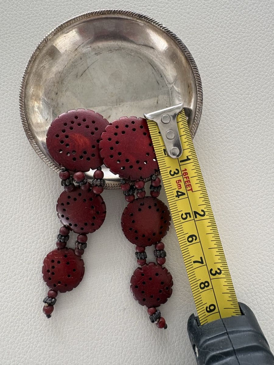 Orecchini pendenti & Orecchini a lobo: vintage clips ,painted bone – Usato da Lausanne venduto da oyu_hgg5 1